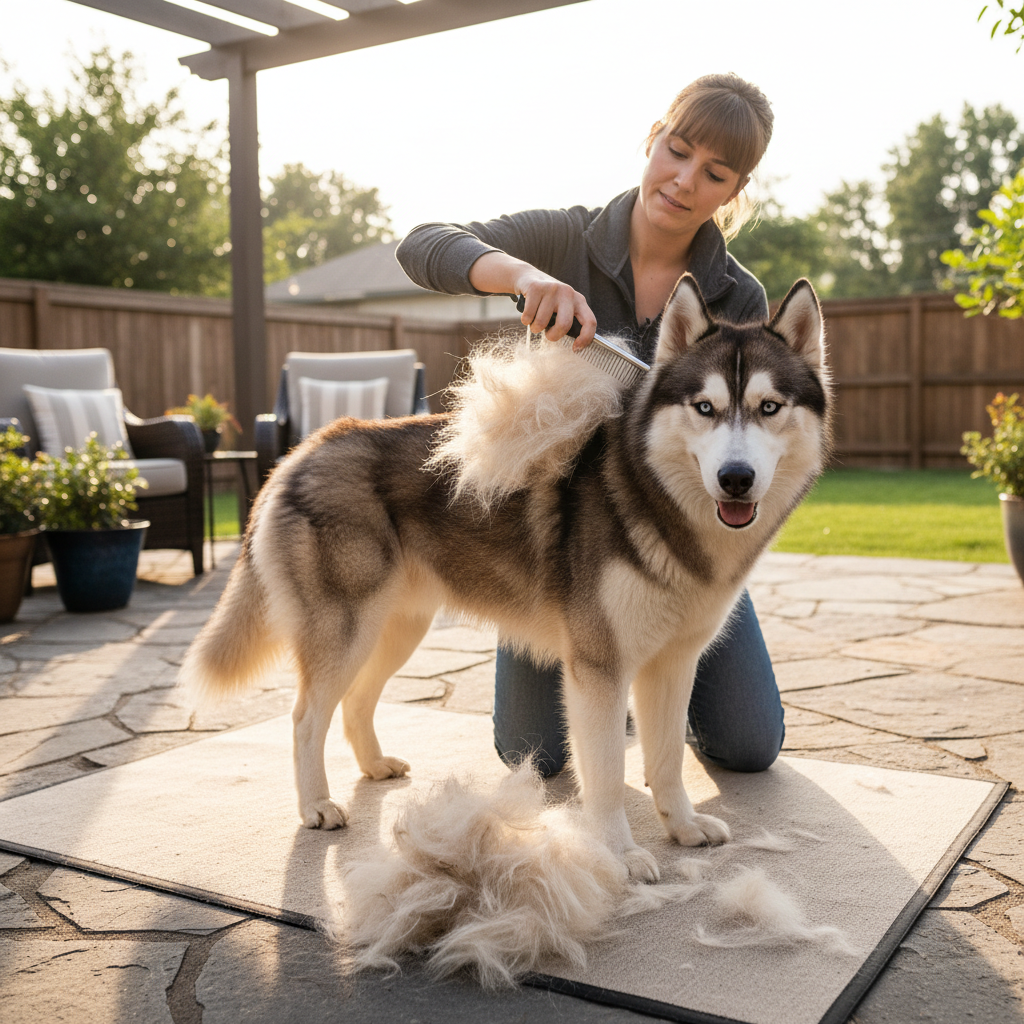 Pet Grooming Comb with Husky