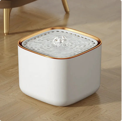 The Crystal-Flow Smart Fountain | Ultra-Silent & Filtered Pet Water Station