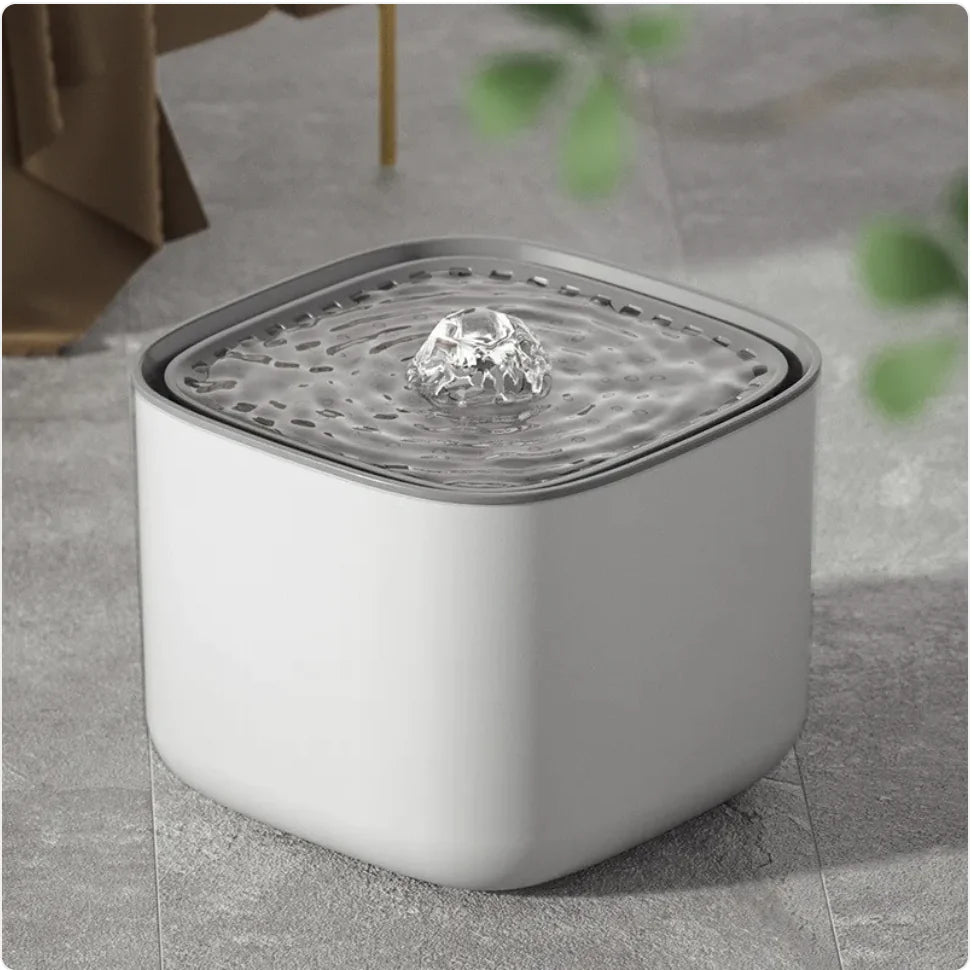 The Crystal-Flow Smart Fountain | Ultra-Silent & Filtered Pet Water Station