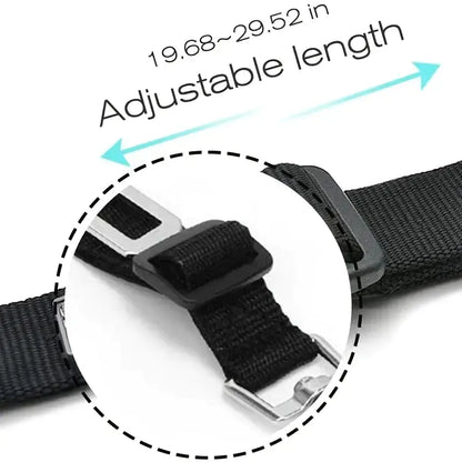 Retractable Pet Seat Belt - Adjustable Car Safety Harness for Dogs & Cats