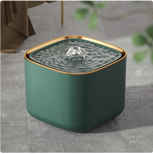 The Crystal-Flow Smart Fountain | Ultra-Silent & Filtered Pet Water Station