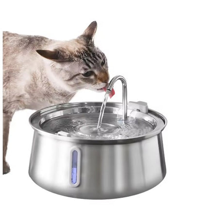 The Premium Paws Hydro-Flow Stainless Fountain