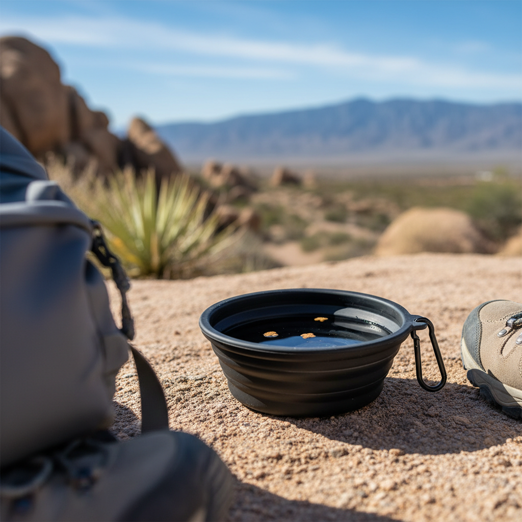 Black Collapsible Bowl