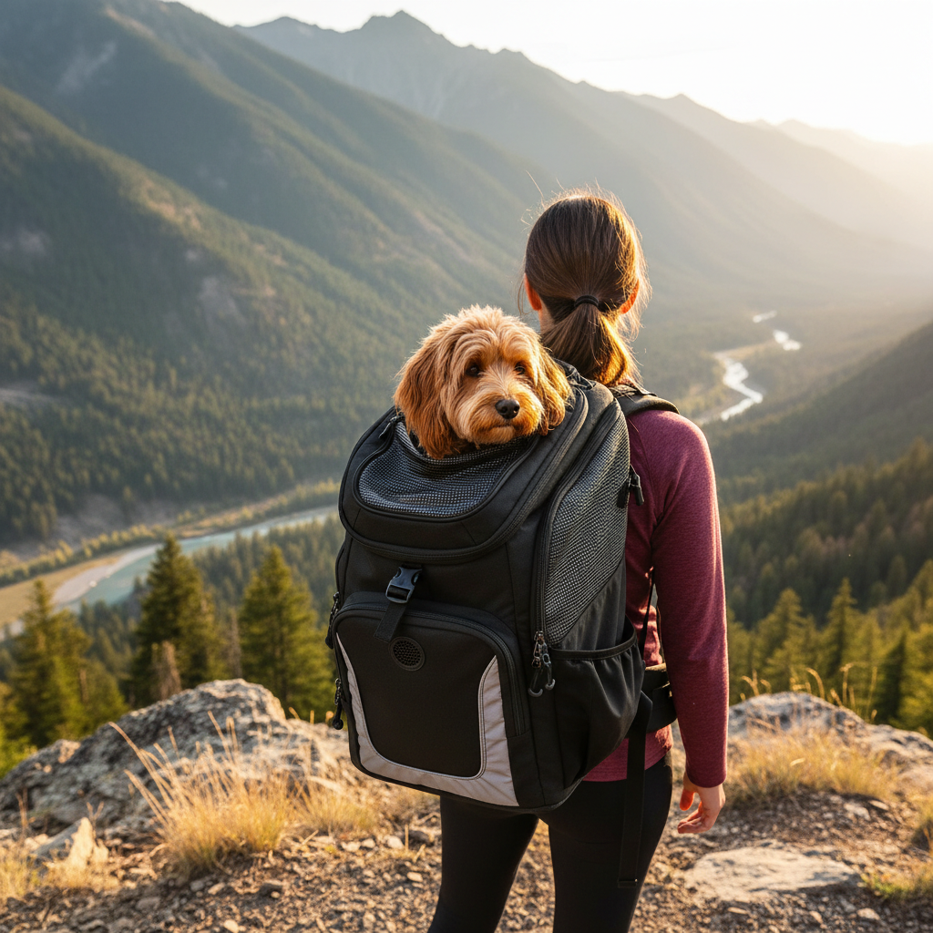 Black Hiking Carrier - Lifestyle