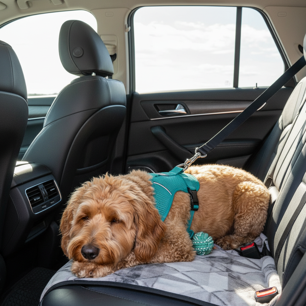 Breathable Travel Safety Harness with Dog