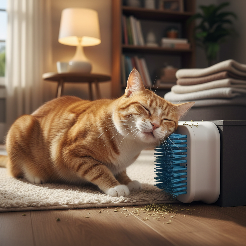 Cat Self-Grooming Brush Massage