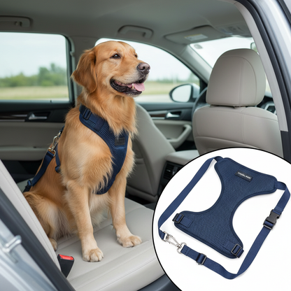 Dark Blue Breathable Travel Safety Strap