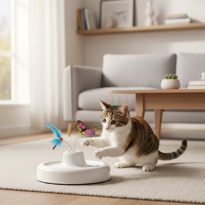 Electric Interactive Cat Toy in Action