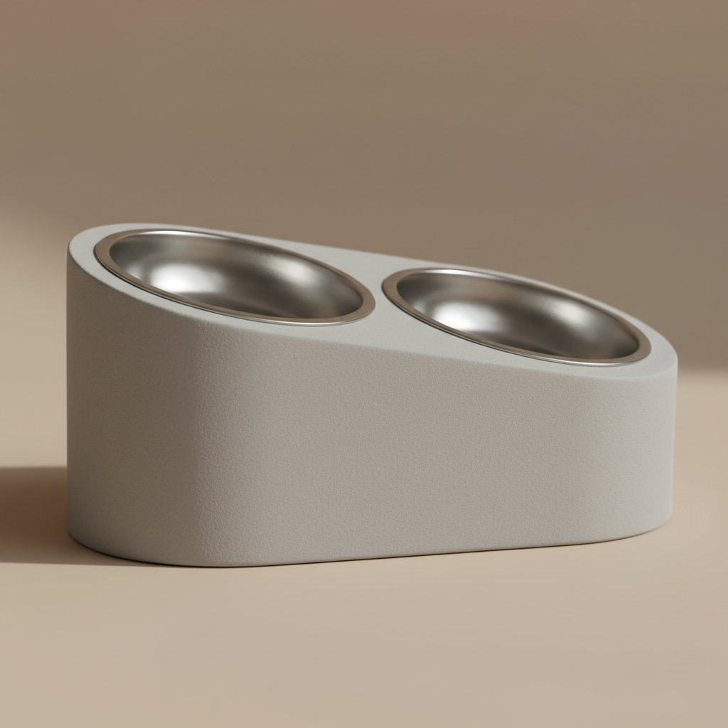 Elevated Pet Bowls Detail