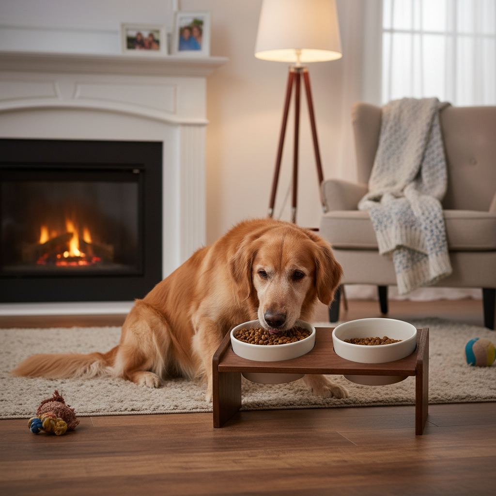 Elevated Pet Bowls Senior Dog