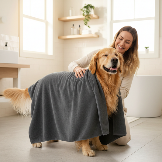 Extra-Large Pet Towel After Bath