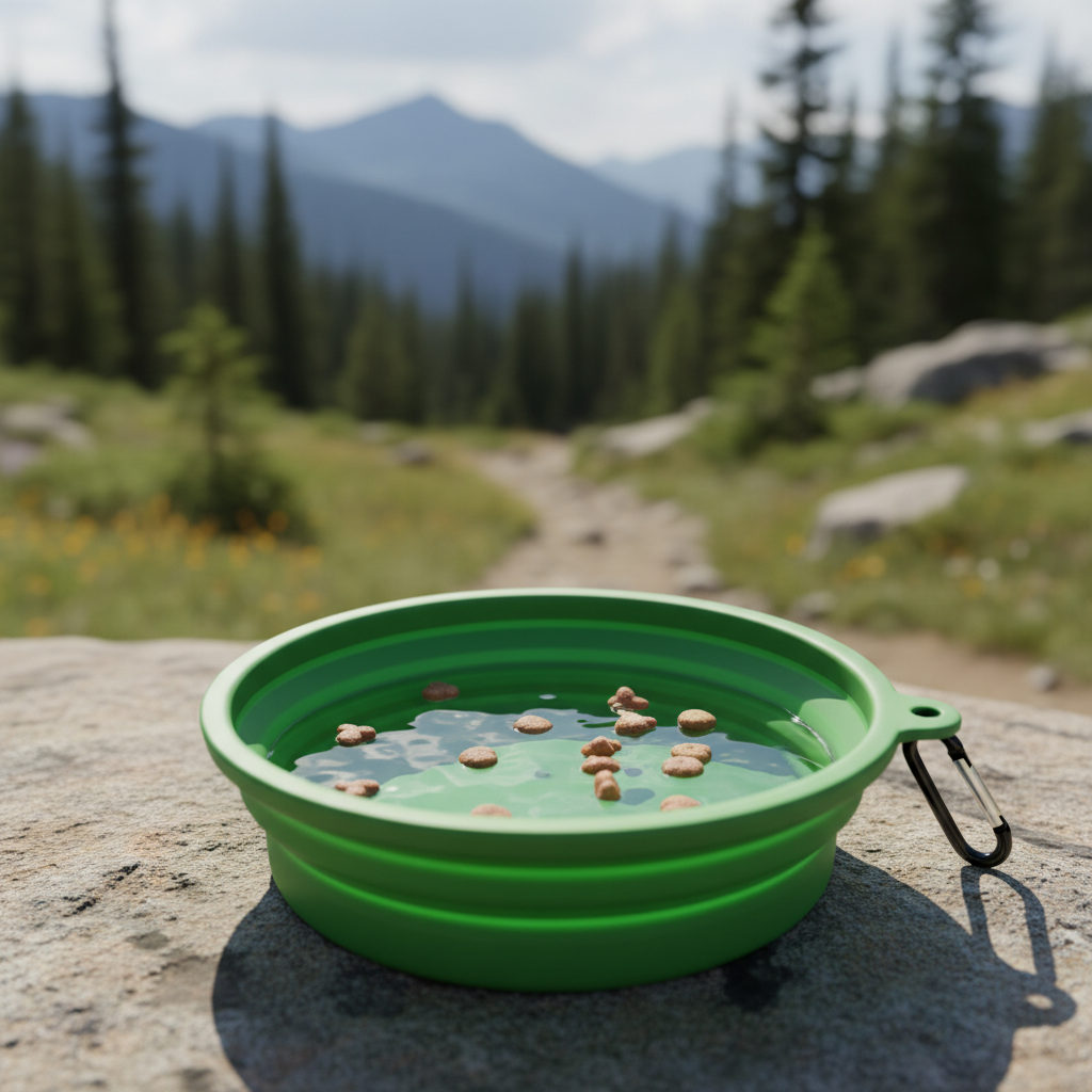 Grass Green Collapsible Bowl