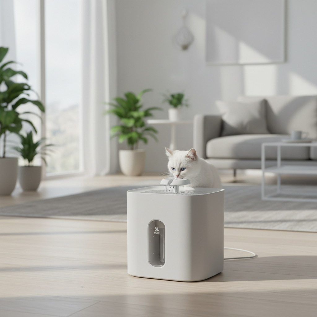 Grayish White Water Fountain