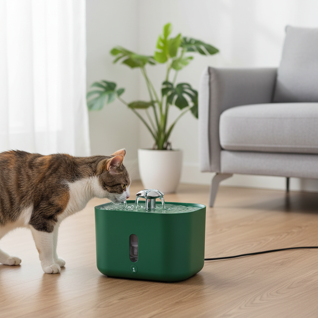 Green Water Fountain