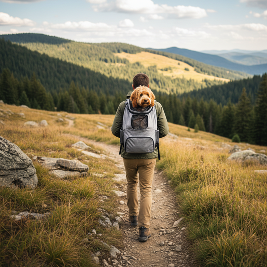 Grey Hiking Carrier - Lifestyle