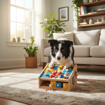 Interactive Dog Puzzle Toy Border Collie