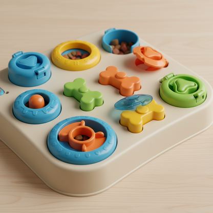 Interactive Dog Puzzle Toy Detail