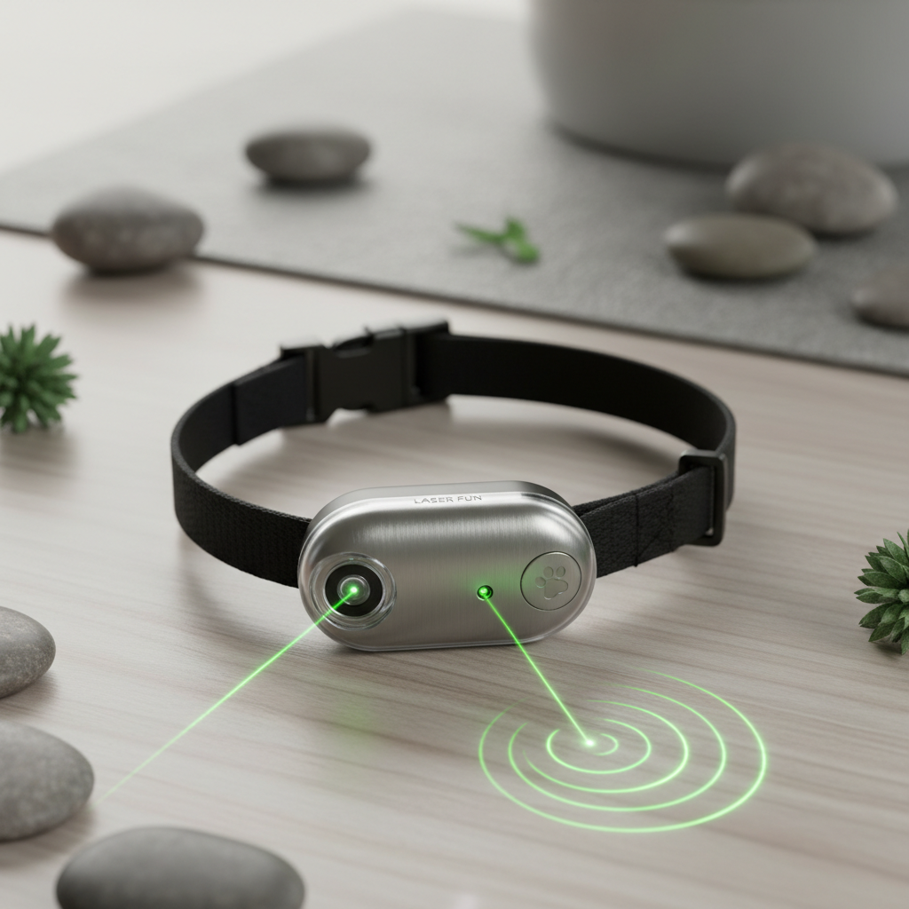 Interactive Laser Collar Toy Detail