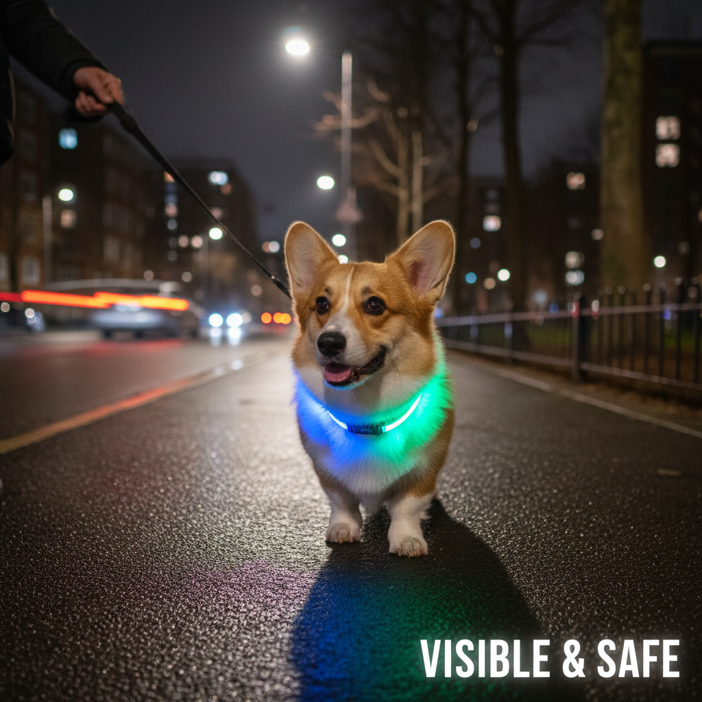 LED Light-Up Pet Collar Small Dog