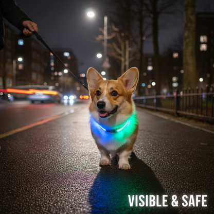 LED Light-Up Pet Collar Small Dog