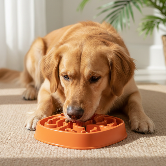 Orange Interactive Dog Puzzle Toy