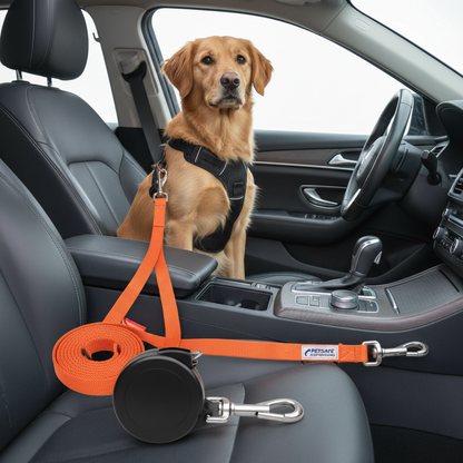 Orange Retractable Seat Belt