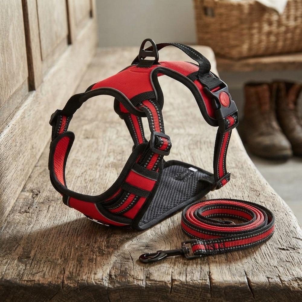 RidgeGuard™ Reflective Adventure Harness & Leash Set