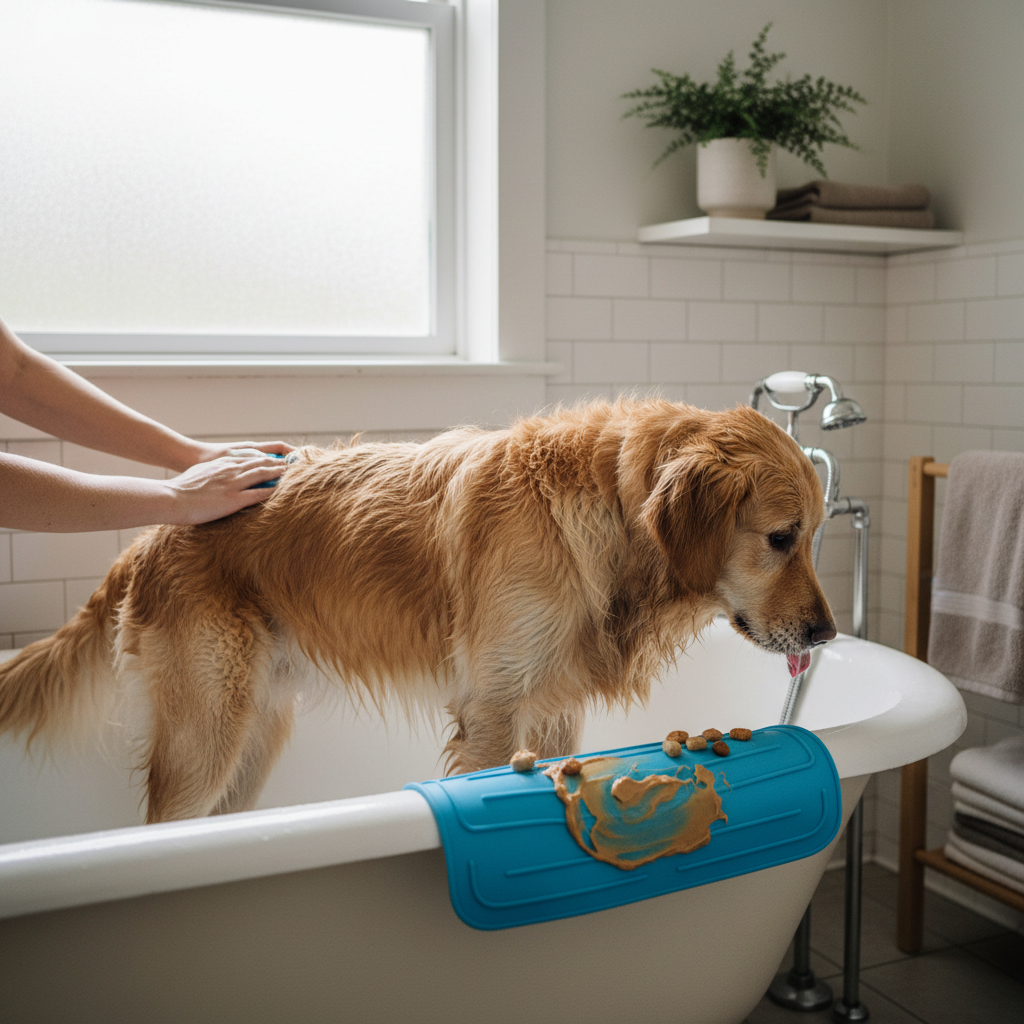 Pet Lick Mat During Bath
