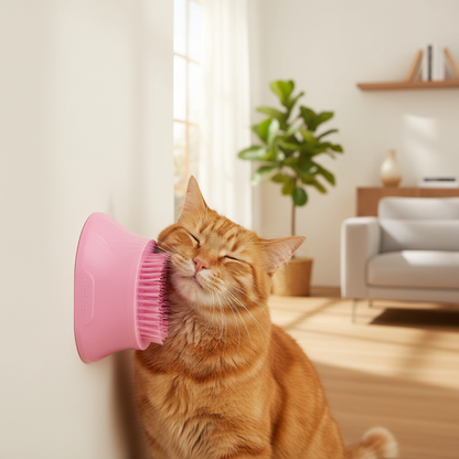 Pink Cat Self-Grooming Brush