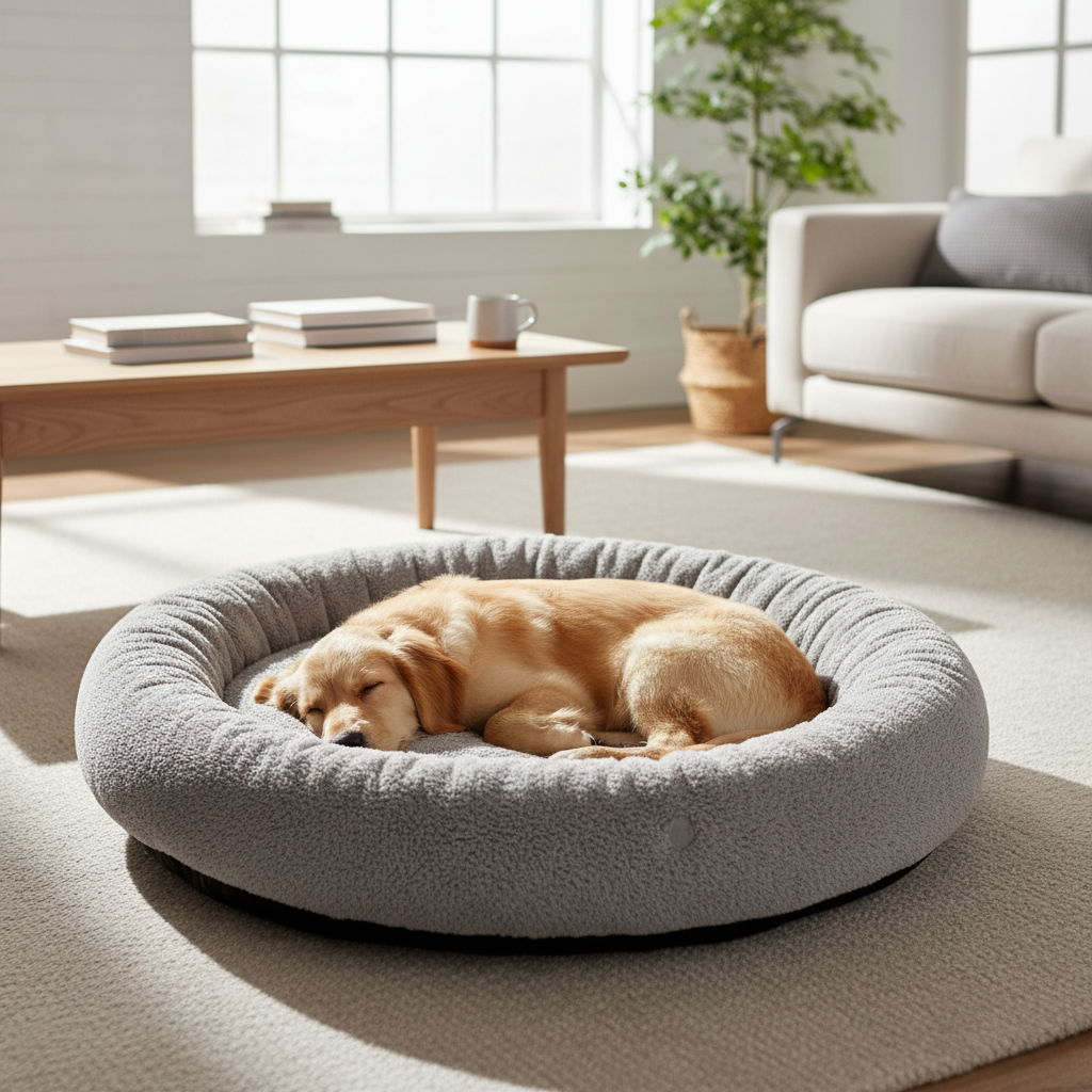 Premium Pet Bed with Sleeping Pet
