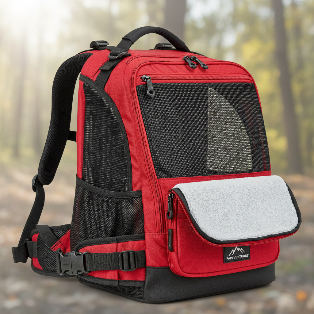 Red Hiking Carrier - Detail