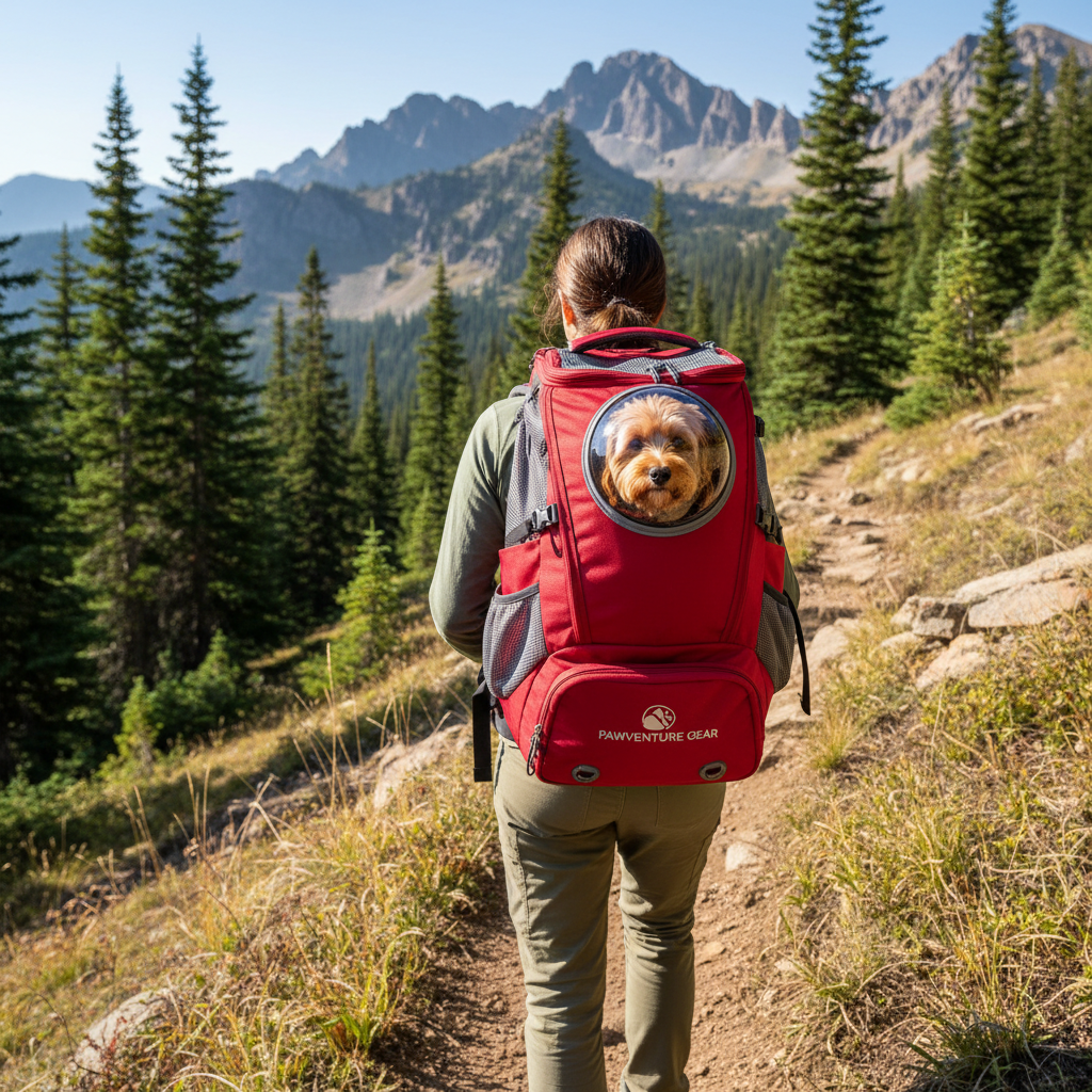 Red Hiking Carrier - Lifestyle