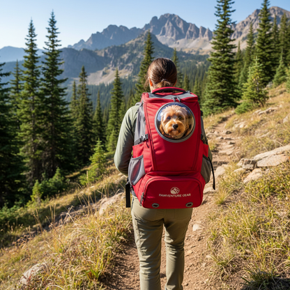 Red Hiking Carrier - Lifestyle