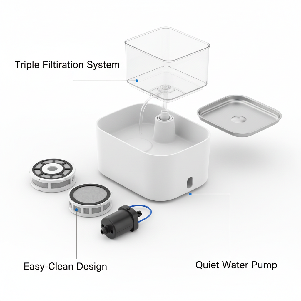 Smart Pet Water Fountain Components