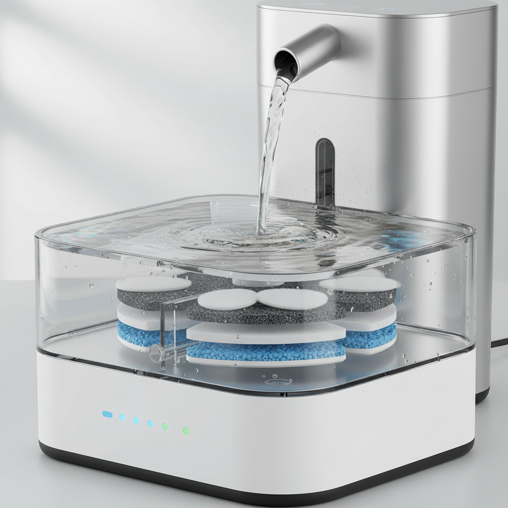Smart Pet Water Fountain Filter Detail