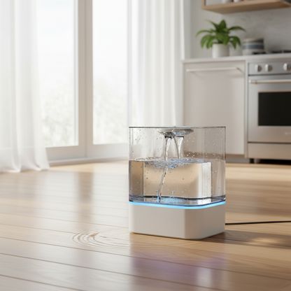 Smart Pet Water Fountain in Kitchen