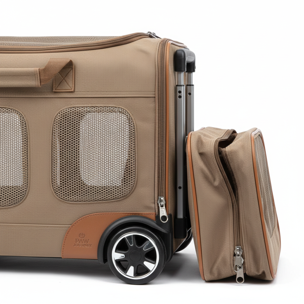 Wheeled Cat Carrier Detail