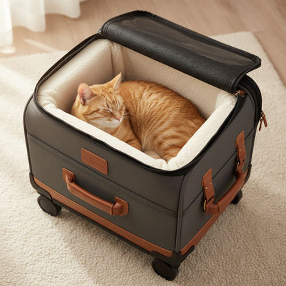 Wheeled Cat Carrier Interior
